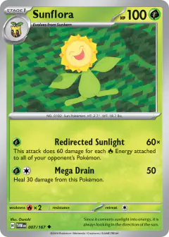 Sunflora Uncommon card from Twilight Masquerade
