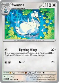 Swanna Uncommon card from Twilight Masquerade