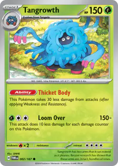 Tangrowth Common card from Twilight Masquerade