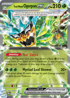 Teal Mask Ogerpon ex Double Rare card from Twilight Masquerade