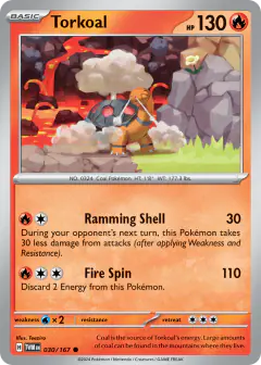 Torkoal Common card from Twilight Masquerade
