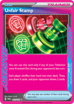 Unfair Stamp ACE SPEC Rare card from Twilight Masquerade