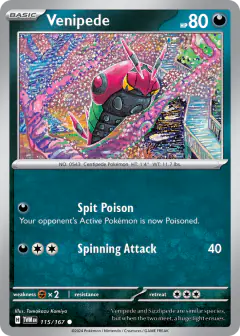 Venipede Common card from Twilight Masquerade
