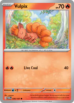 Vulpix Common card from Twilight Masquerade