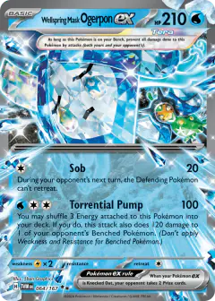 Wellspring Mask Ogerpon ex Double Rare card from Twilight Masquerade