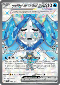 Wellspring Mask Ogerpon ex Ultra Rare card from Twilight Masquerade