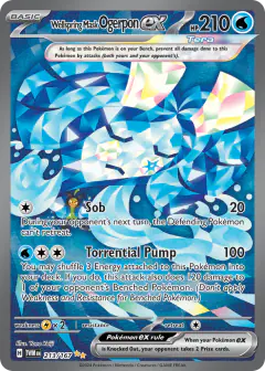 Wellspring Mask Ogerpon ex Special Illustration Rare card from Twilight Masquerade