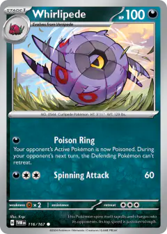 Whirlipede Common card from Twilight Masquerade