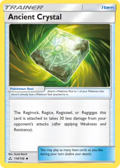 Ancient Crystal Uncommon card from Ultra Prism