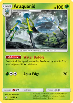 Araquanid Rare card from Ultra Prism