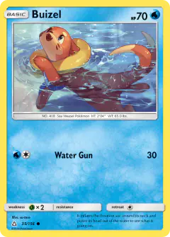 Buizel Common card from Ultra Prism