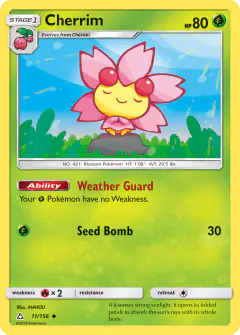 Cherrim Uncommon card from Ultra Prism