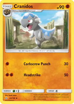 Cranidos Uncommon card from Ultra Prism