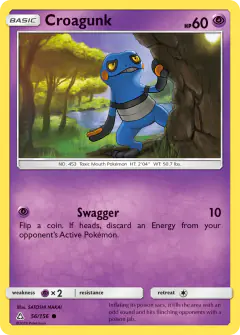 Croagunk Common card from Ultra Prism
