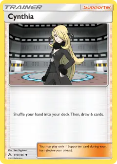 Cynthia Uncommon card from Ultra Prism