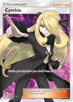 Cynthia Rare Ultra card from Ultra Prism