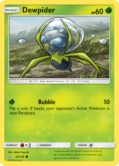 Dewpider Common card from Ultra Prism