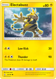 Electabuzz Common card from Ultra Prism