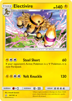 Electivire Rare card from Ultra Prism