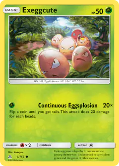 Exeggcute Common card from Ultra Prism