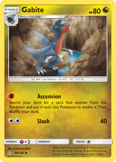 Gabite Uncommon card from Ultra Prism