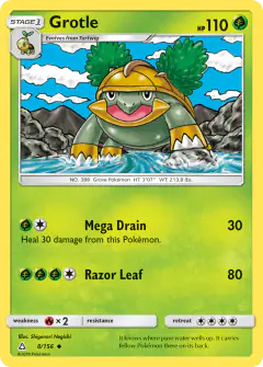 Grotle Uncommon card from Ultra Prism