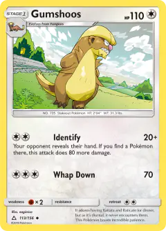 Gumshoos Uncommon card from Ultra Prism