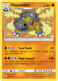 Hippowdon Rare card from Ultra Prism