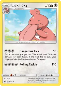 Lickilicky Rare card from Ultra Prism