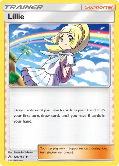 Lillie Uncommon card from Ultra Prism