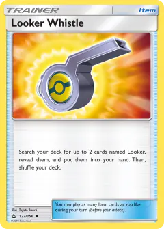Looker Whistle Uncommon card from Ultra Prism