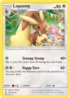Lopunny Uncommon card from Ultra Prism