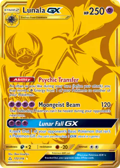Lunala-GX Rare Secret card from Ultra Prism
