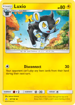 Luxio Uncommon card from Ultra Prism