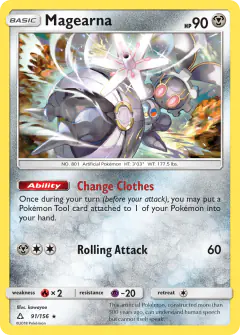 Magearna Rare card from Ultra Prism