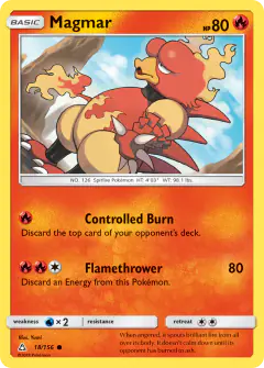 Magmar Common card from Ultra Prism