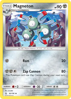 Magneton Uncommon card from Ultra Prism