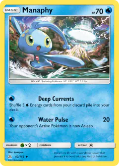 Manaphy Uncommon card from Ultra Prism