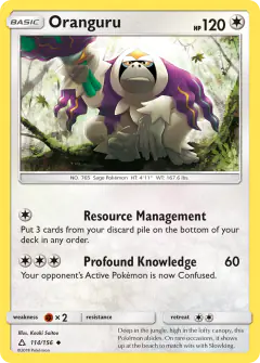 Oranguru Uncommon card from Ultra Prism