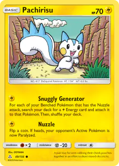Pachirisu Common card from Ultra Prism