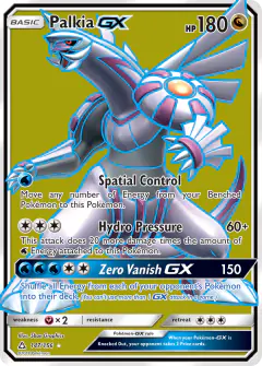 Palkia-GX Rare Ultra card from Ultra Prism