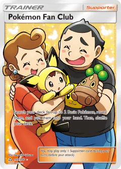 Pokémon Fan Club Rare Ultra card from Ultra Prism