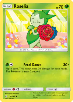 Roselia Common card from Ultra Prism