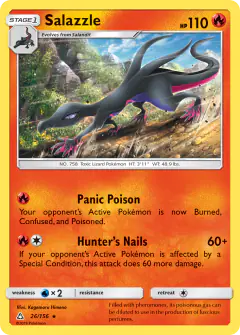 Salazzle Rare card from Ultra Prism