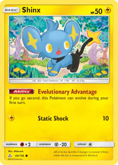 Shinx Common card from Ultra Prism
