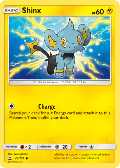 Shinx Common card from Ultra Prism