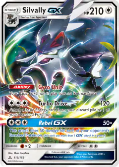 Silvally-GX Rare Holo GX card from Ultra Prism