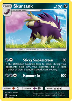 Skuntank Uncommon card from Ultra Prism