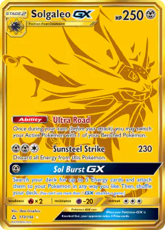 Solgaleo-GX Rare Secret card from Ultra Prism