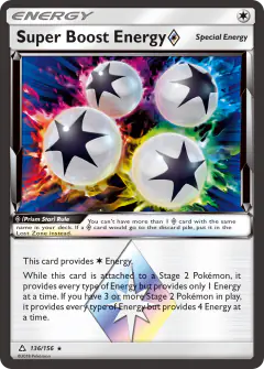 Super Boost Energy ◇ Rare Prism Star card from Ultra Prism